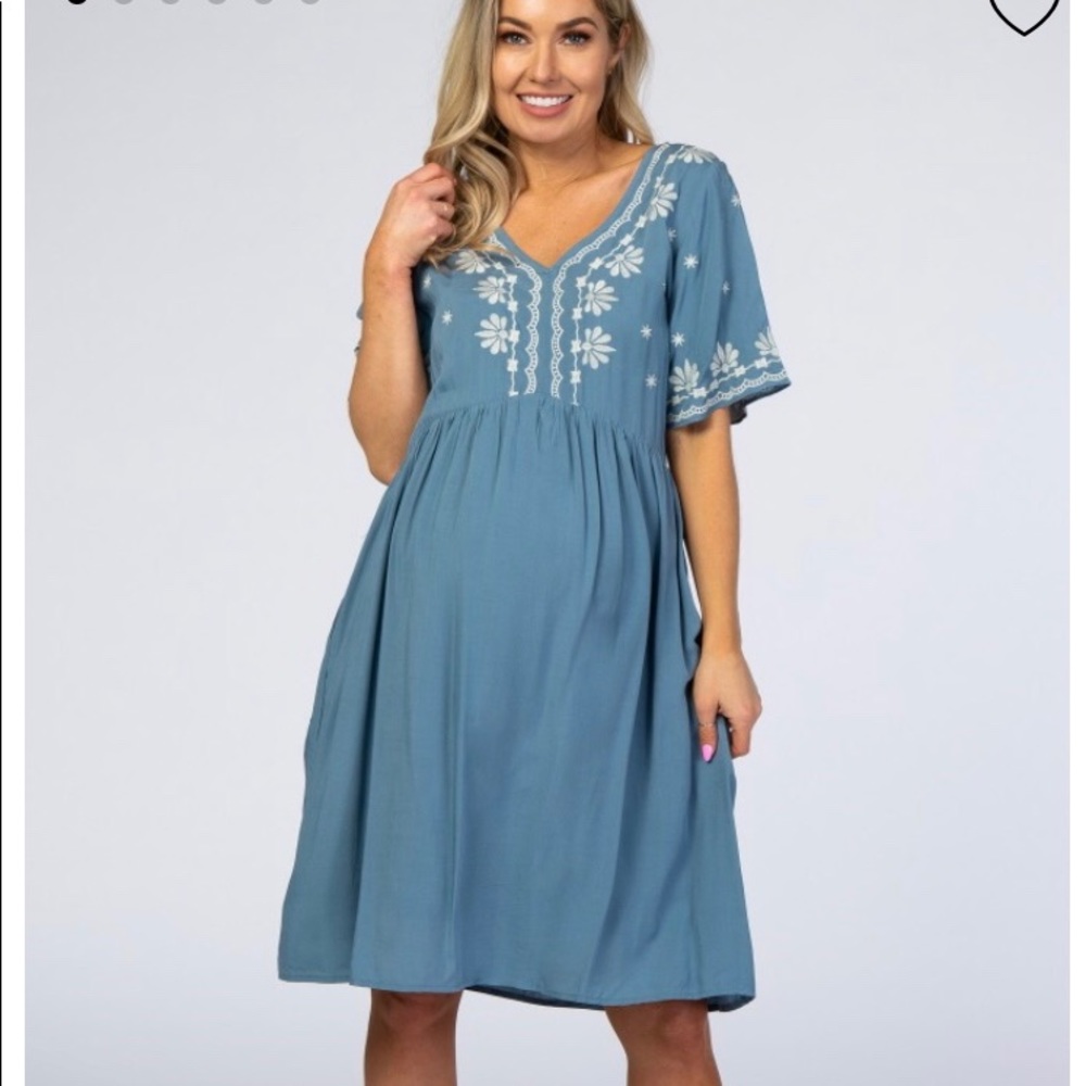 Blue Maternity Dress